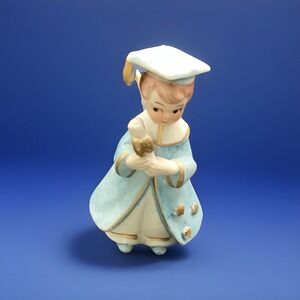 Vintage Boy Graduation Angel High School College Figurine - Made In Korea
